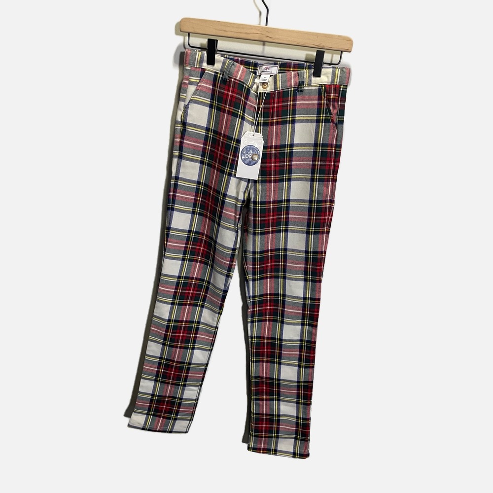 CPC Childrenswear Gavin Slim Pant Stewart Tartan Plaid Holiday Boys Size‎ 14 NEW